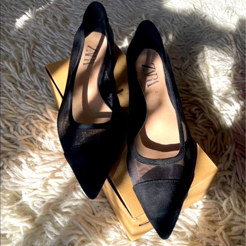 Zara Mesh Flats